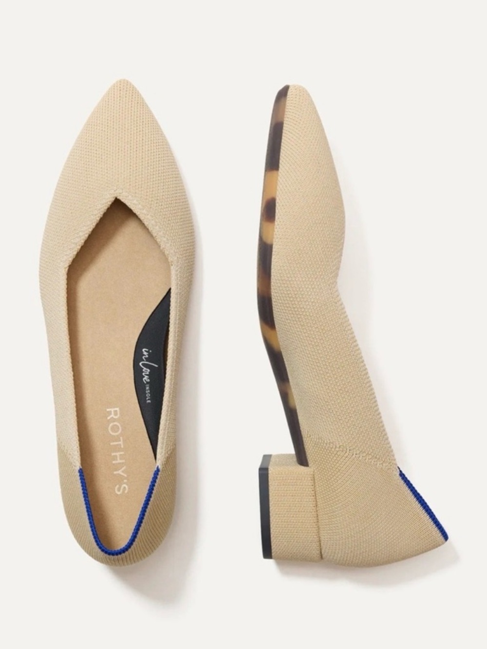 NEW Rothy’s The High Point Comfort Heel Sand Stone Tan Size 6 - Picture 15 of 15